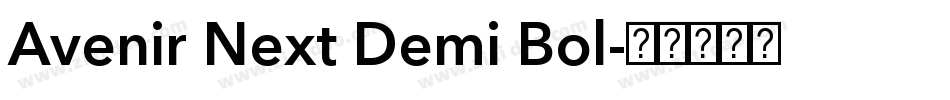 Avenir Next Demi Bol字体转换